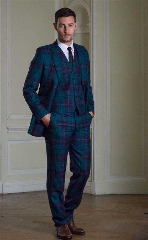 versace tartan suit